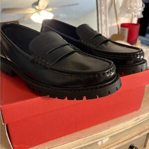 Maeve Black Womens Loafers